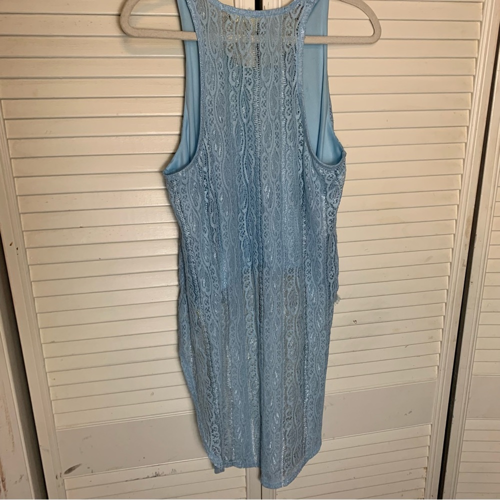 California Gypsy Hi Low Lace Top Size S - Picture 3 of 7